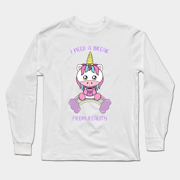 I need a break from reality Long Sleeve T-Shirt by JS ARTE